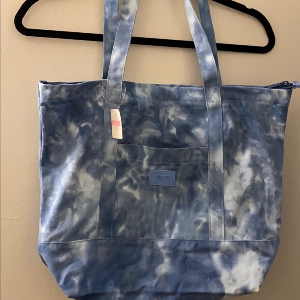 Pink tote bag